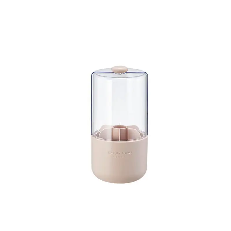 High-end Makeup Brush Storage Cylinder, Cosmetics Desktop Storage Box, Dust-proof Covered Makeup Brush Bucket Rack