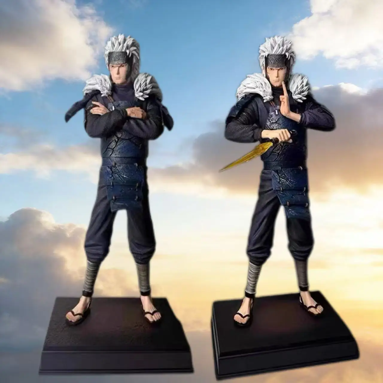 

34cm/13.5in NARUTO Senju TobiramaA B Standing Anime Handmade Statue PVC Action Figures Decoration Ornament Gift for Fans
