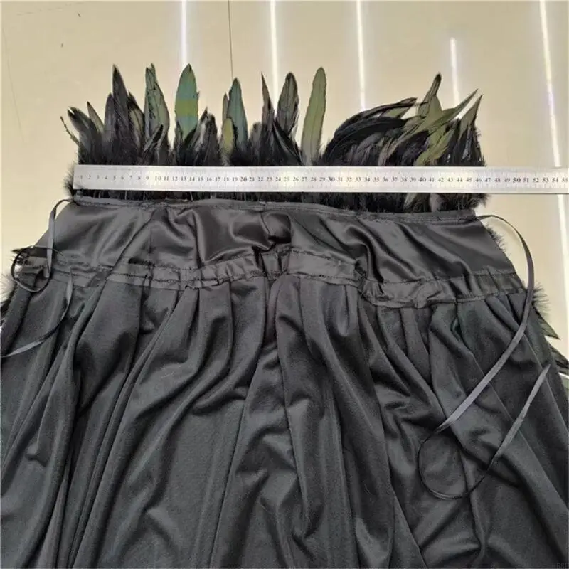 H58E Halloween Cloak Collar Cape Vampires Witch Wizard Cloak False Collar Shrug Halloween Costume Cape