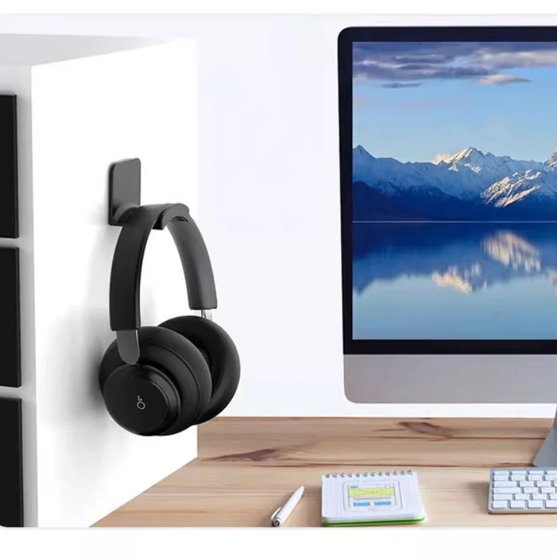 Head Mounted Earphone Stand Hanging Headphone Stand No Punching Required Self-adhesive Wall Mounted Multifunctional Storage Hook