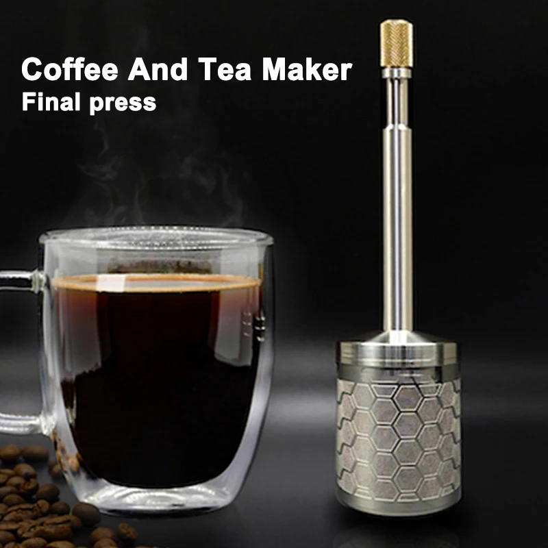 Coffee Filter Screen Camping Stainless Steel Coffee Maker Tea Infuser Portable Coffee Brewer Final Press Coffee Accessories