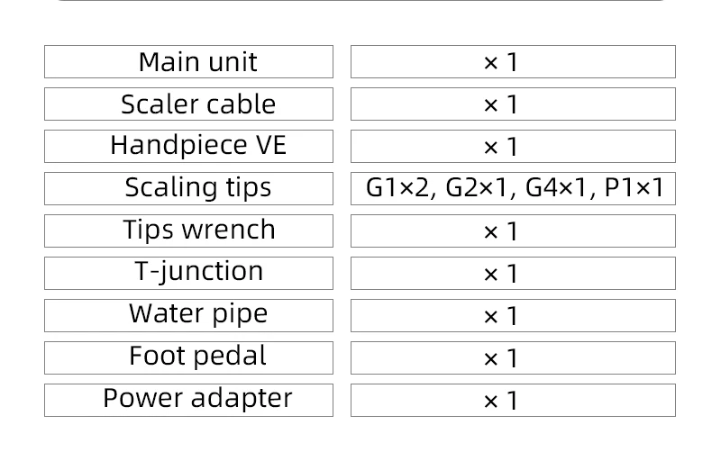 VVDental Ultraschall-Scaler mit 5 Aufsätzen, passend für EMS WOODPECKER Handstück, zur Entfernung von Zahnstein, Rauchflecken-Reinigung, Zahnärztliche Werkzeuge – Detail 11