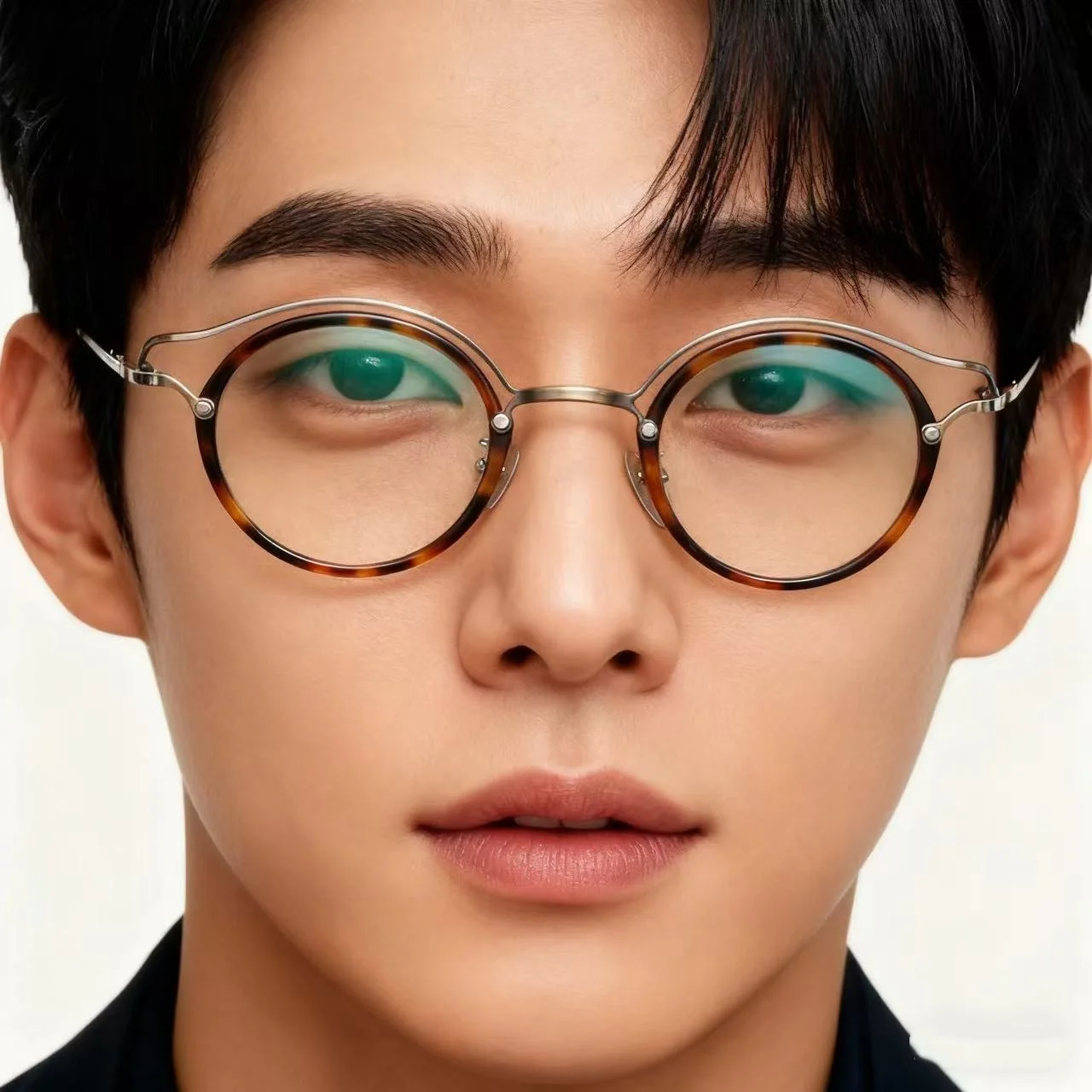 إطارات النظارات اليابانية المصنوعة يدويا الرجعية جولة خلات التيتانيوم النقي النظارات البصرية الرجال والنساء إطار النظارات #1