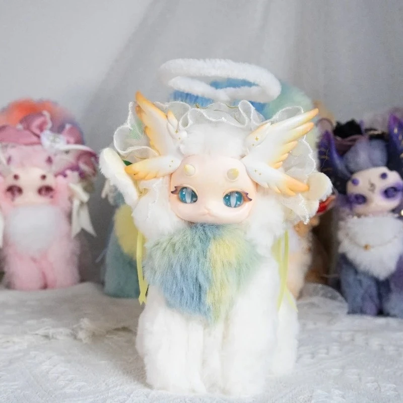 

Кролик Кролик Дракон 2-го поколения Кот Кошка Дракон Фэнтези Биологическая Магия Академия Слепая Коробка Kawaii Украшение Подарок Для Девочки