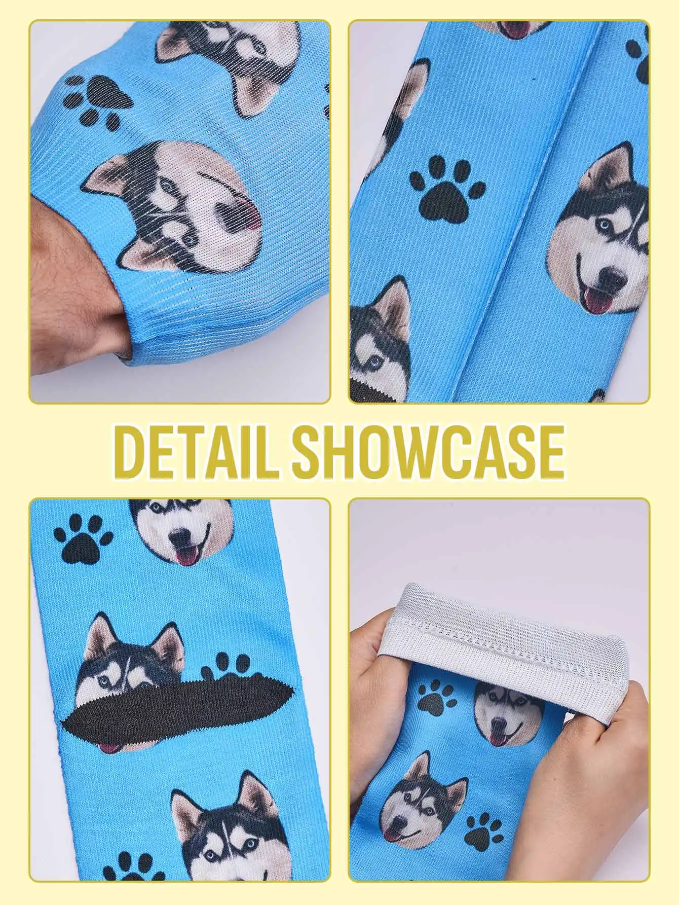 جوارب وجه مخصصة، جوارب صور مخصصة، جوارب مضحكة قابلة للتخصيص مع صورتك، مقاسين متوفر، هدية فريدة للزوجين #5