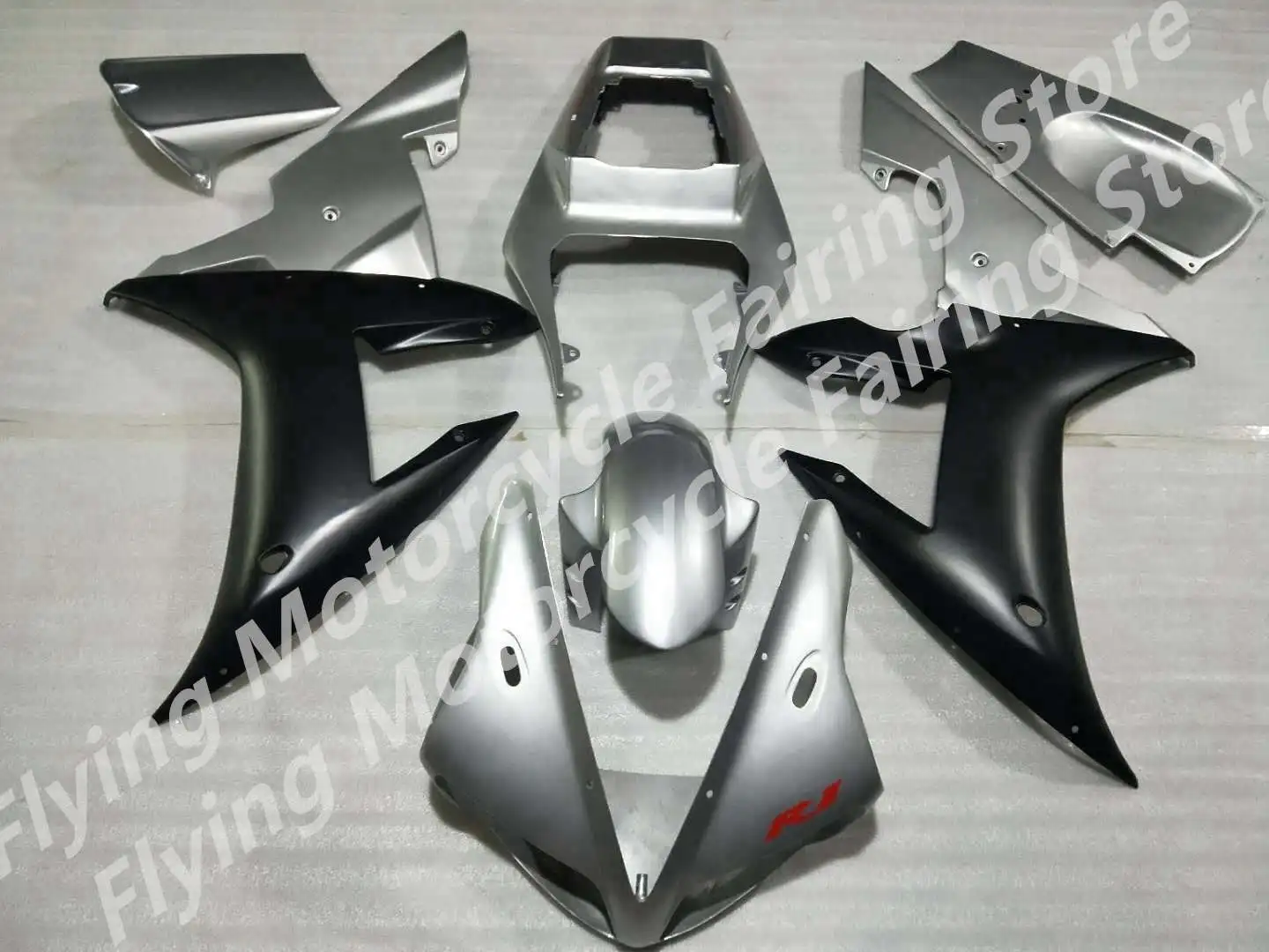 Nn-Hot black silvery YZF R1 02-03 YZF - R1  2002-2003 YZF1000 YZF R1 02 03 2002 2003 high quality motorcycle for Yamaha