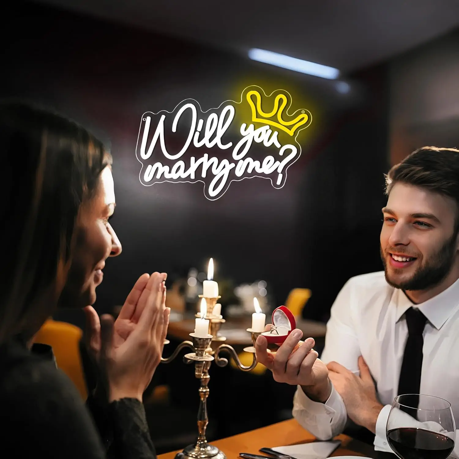 هل تتزوجني النيون تسجيل الزواجني ضوء النيون LED عكس الضوء ل اقتراح الزفاف المشاركة حفلة خطوبة جدار ديكور الهدايا