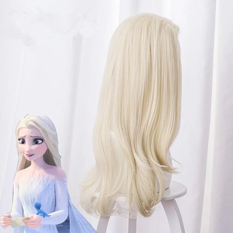 コスプレウィッグ、アナと雪の女王アニメウィッグハロウィンプリンセスエルザウィッグcosウィッグカバー