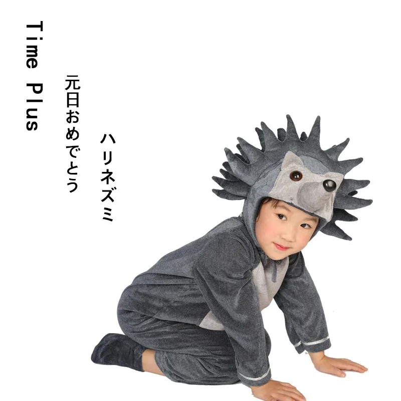 Luxury Boy Costume Hedgehog Children Game Role Playing Halloween Costume Boy Cartoon Children Set Coverall 2021 Hat Cloth Shoes