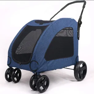 Pet Bicycle Trailer, Multi-Function Cart, Foldable, Small Size with Tow Bar for Cats and Dogs