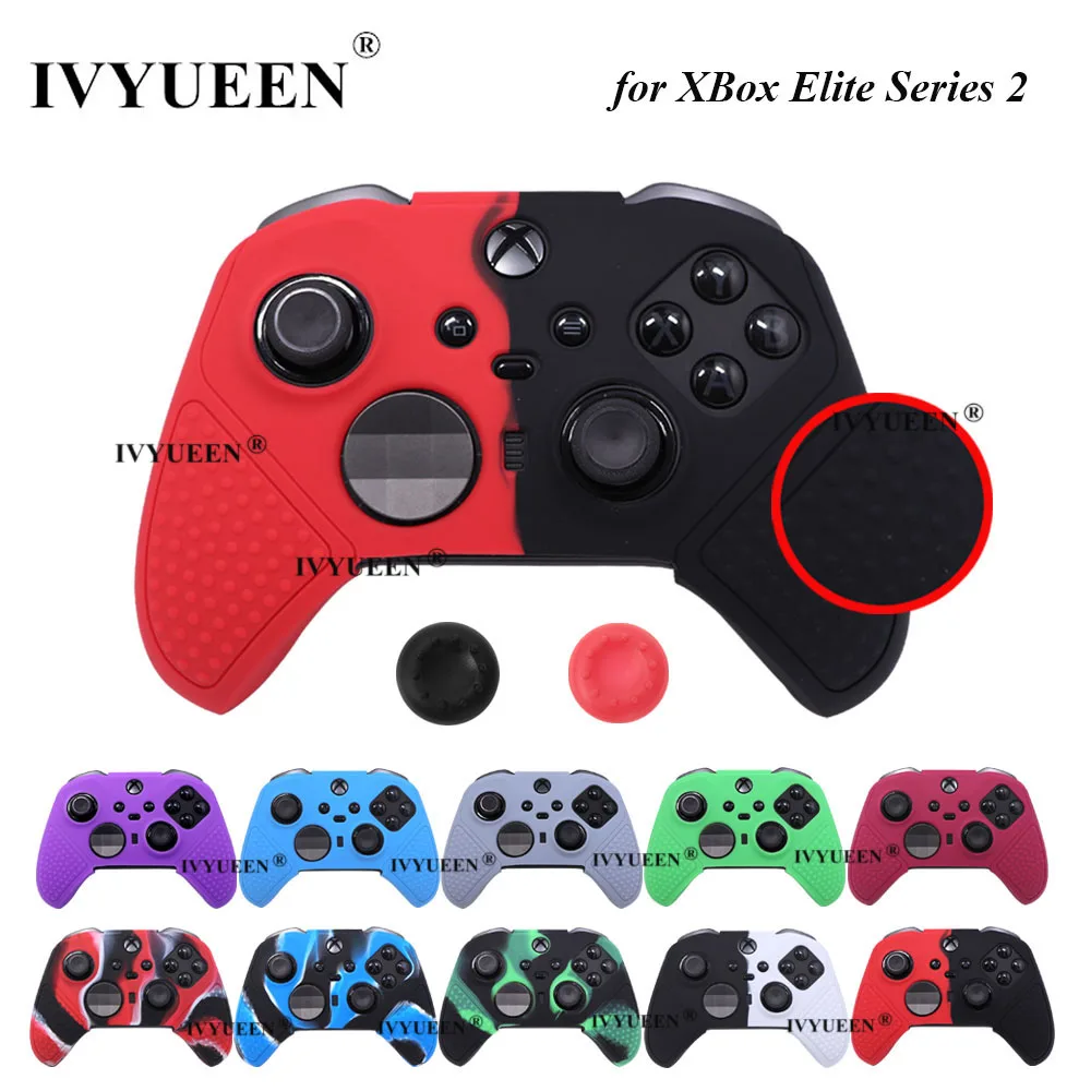 Ivyueen เคสซิลิโคนนิ่มกันลื่นสำหรับ Xbox Elite Series 2 S2 Core คอนโทรลเลอร์