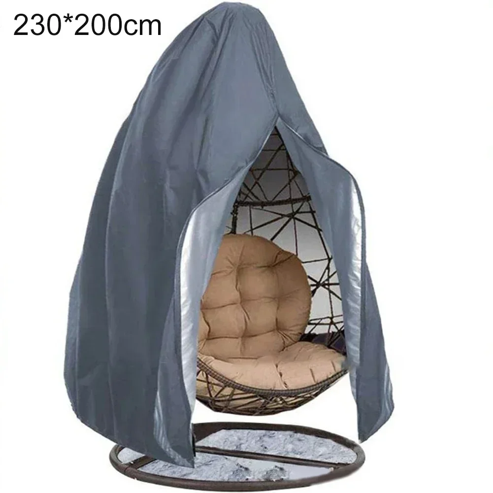 Egg Chair Cover Polyester Egg Chair Covers Waterproof Outdoor Chair Cover With Drawstring UV-Anti Windproof Cover