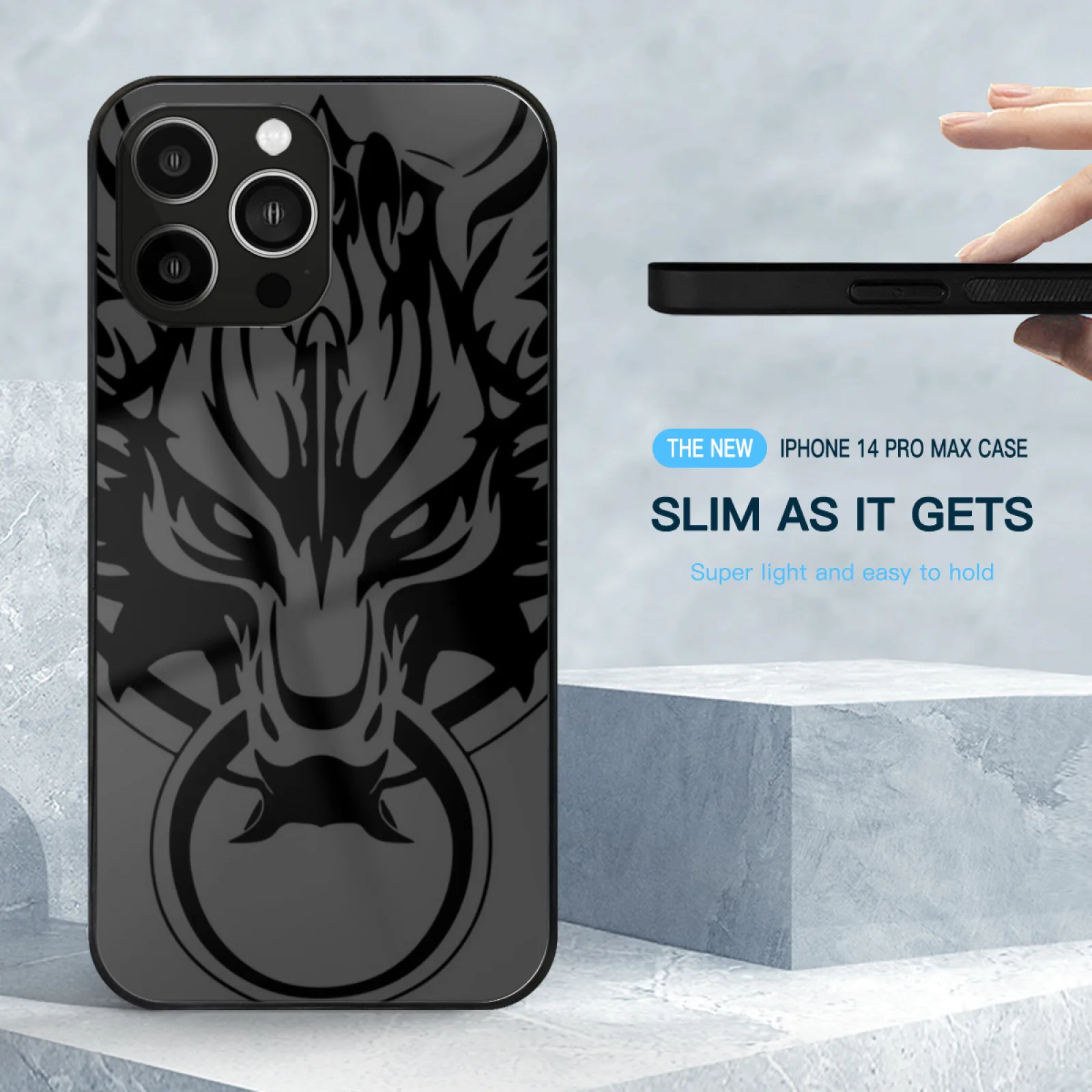 Final Fantasy Fenrir Wolf Glass Case For Apple Iphone 15 14 13 Pro 12 11 7 8 Plus Xr X Xs Max Tempered Phone Cover Final