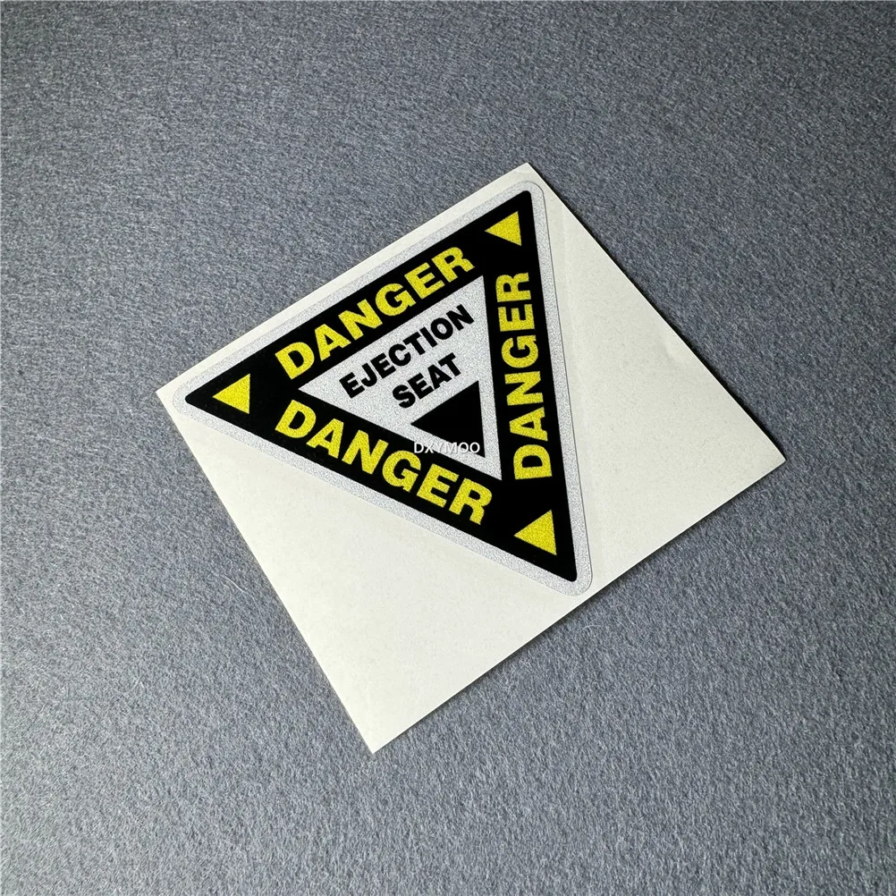 ملصقات مقعد طرد الخطر ، تصفيف السيارة ، الديكور الخارجي التلقائي ، شريط الفينيل زين ، ملصق نافذة مثلث