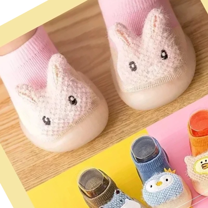 

Новая весенняя детская обувь для малышей, нескользящая домашняя детская обувь с трехмерными животными, напольная обувь