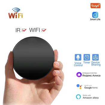 Tuya WiFi 스마트 범용 IR 원격 제어 DIY 스마트 홈 제어 TV DVD AUD AC Alexa Alice Google Home Smart Life APP