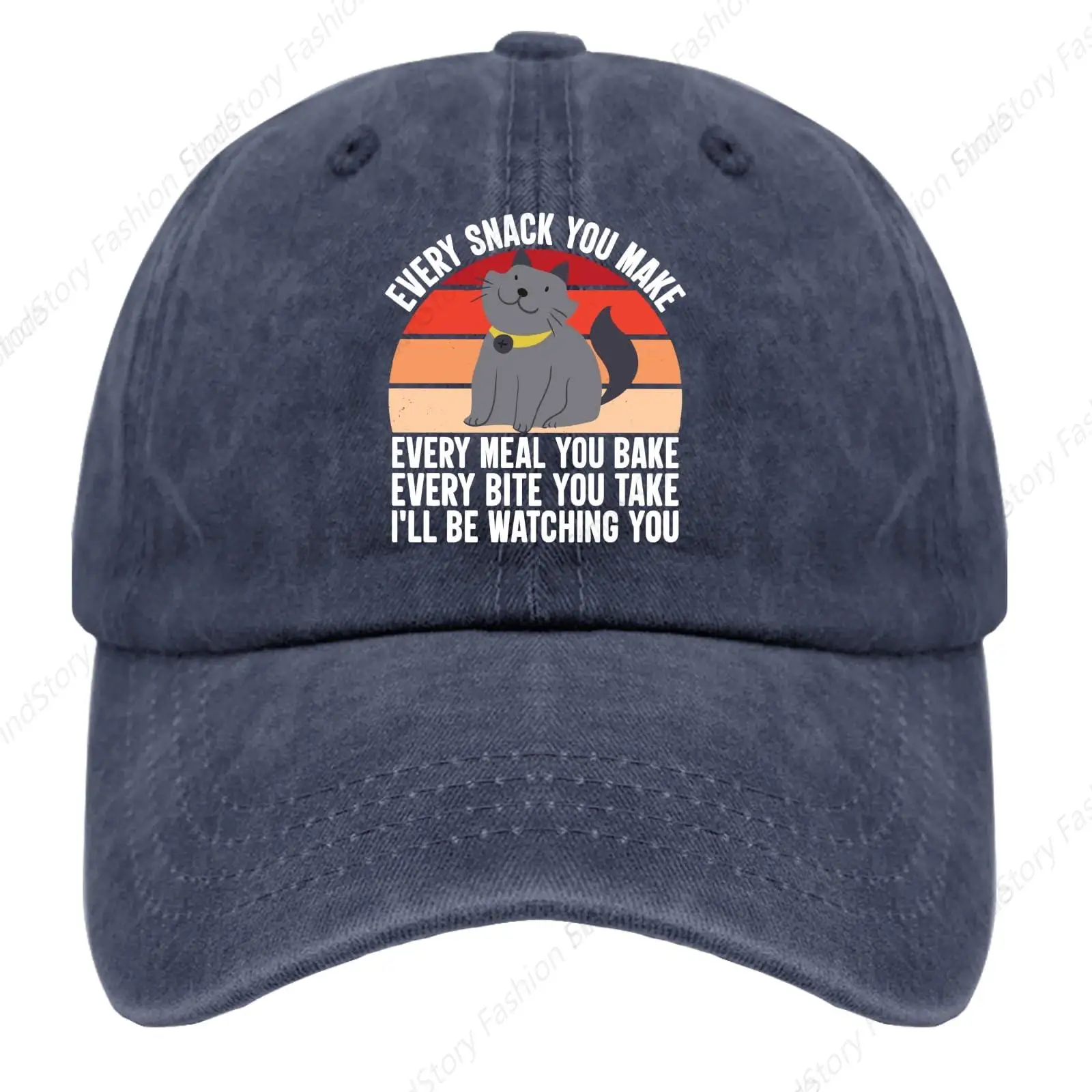 Baseball Cap Every Snack You Make Every Meal You Bake Every Bite Unisex Vintage Trucker Denim Hat Adjustable Cotton Sports