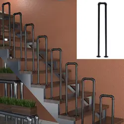 100cm Non-Slip Safety Stair Handrail U-Shaped Railing Indoor/Outdoor Step Post