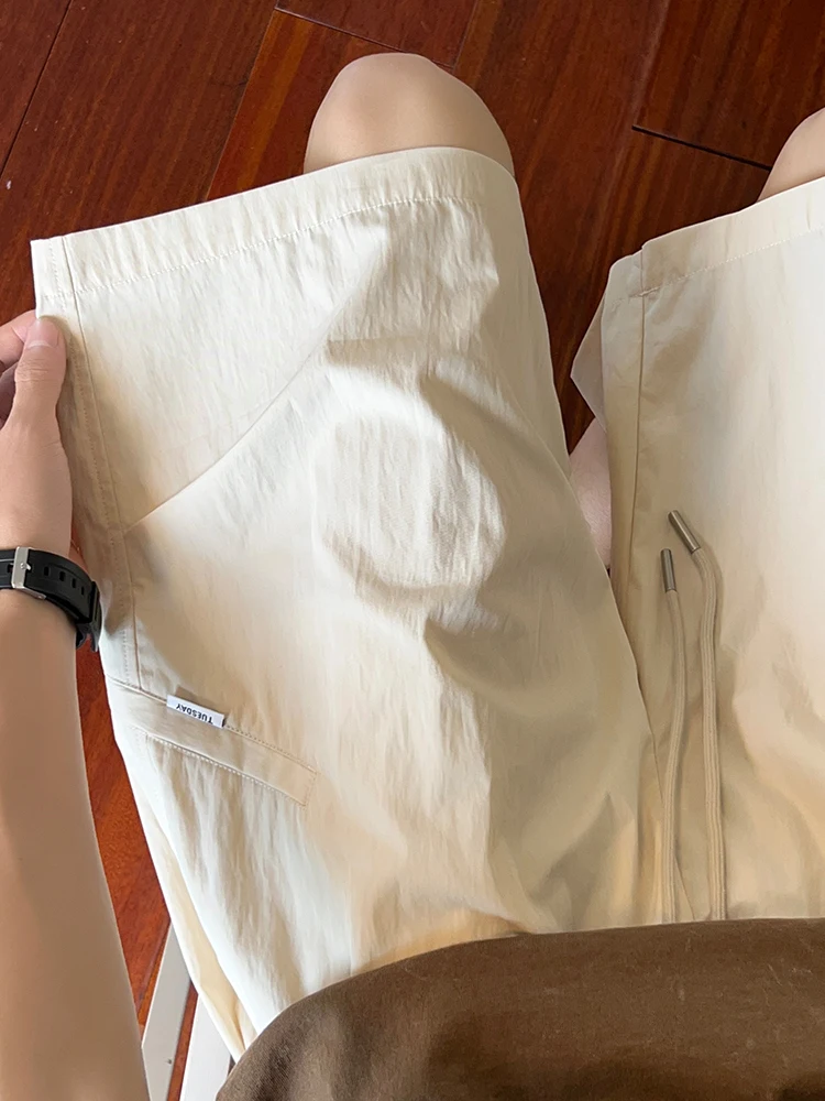 

y Men's Summer Workwear ort Pants Thin Loose Casual Five-Quarter Length Outerwear Faionable Youthful Cool Feeling