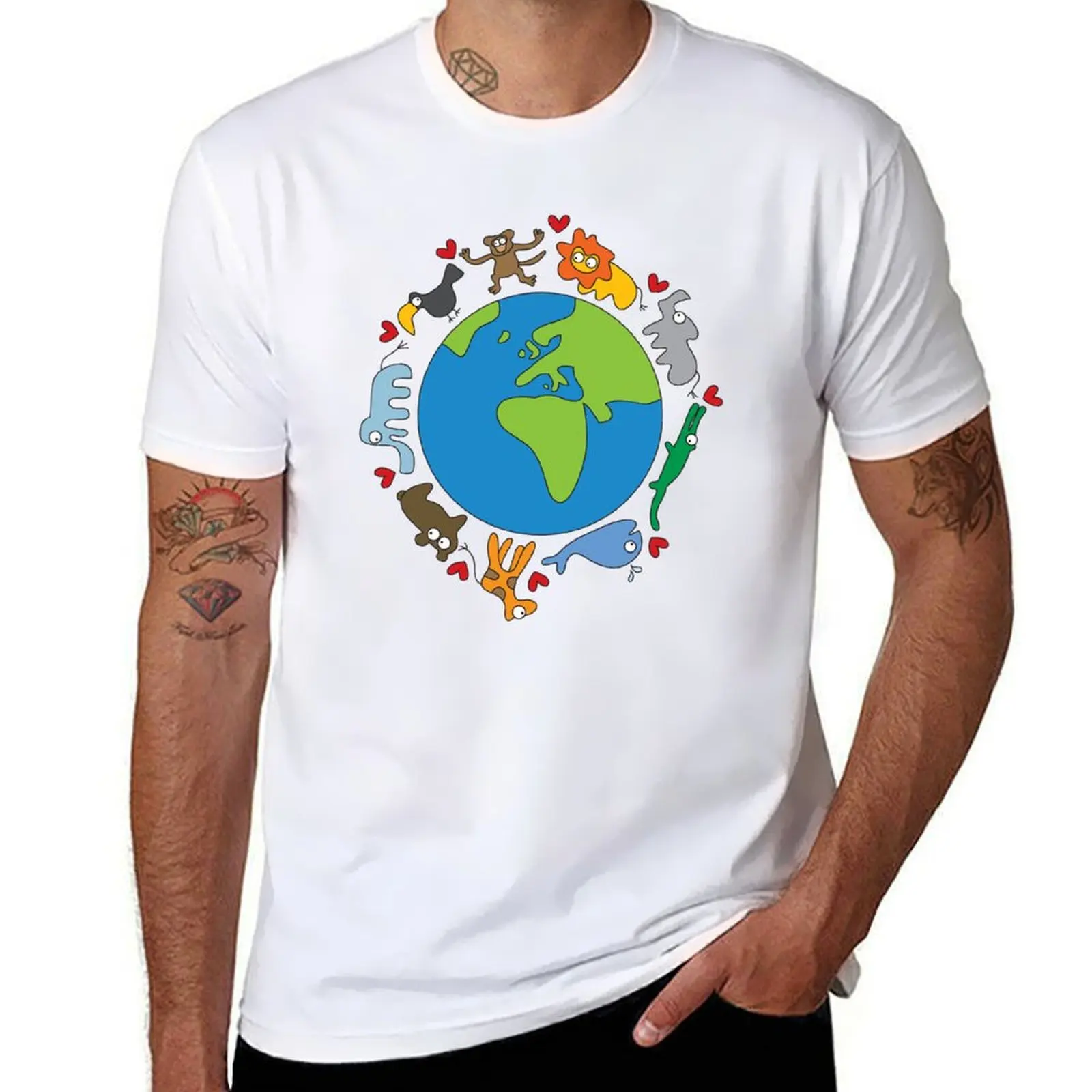 

pack man Our white t essential Love for T-Shirt We  Around World The shirt Planet t shirts fatfatin Animals