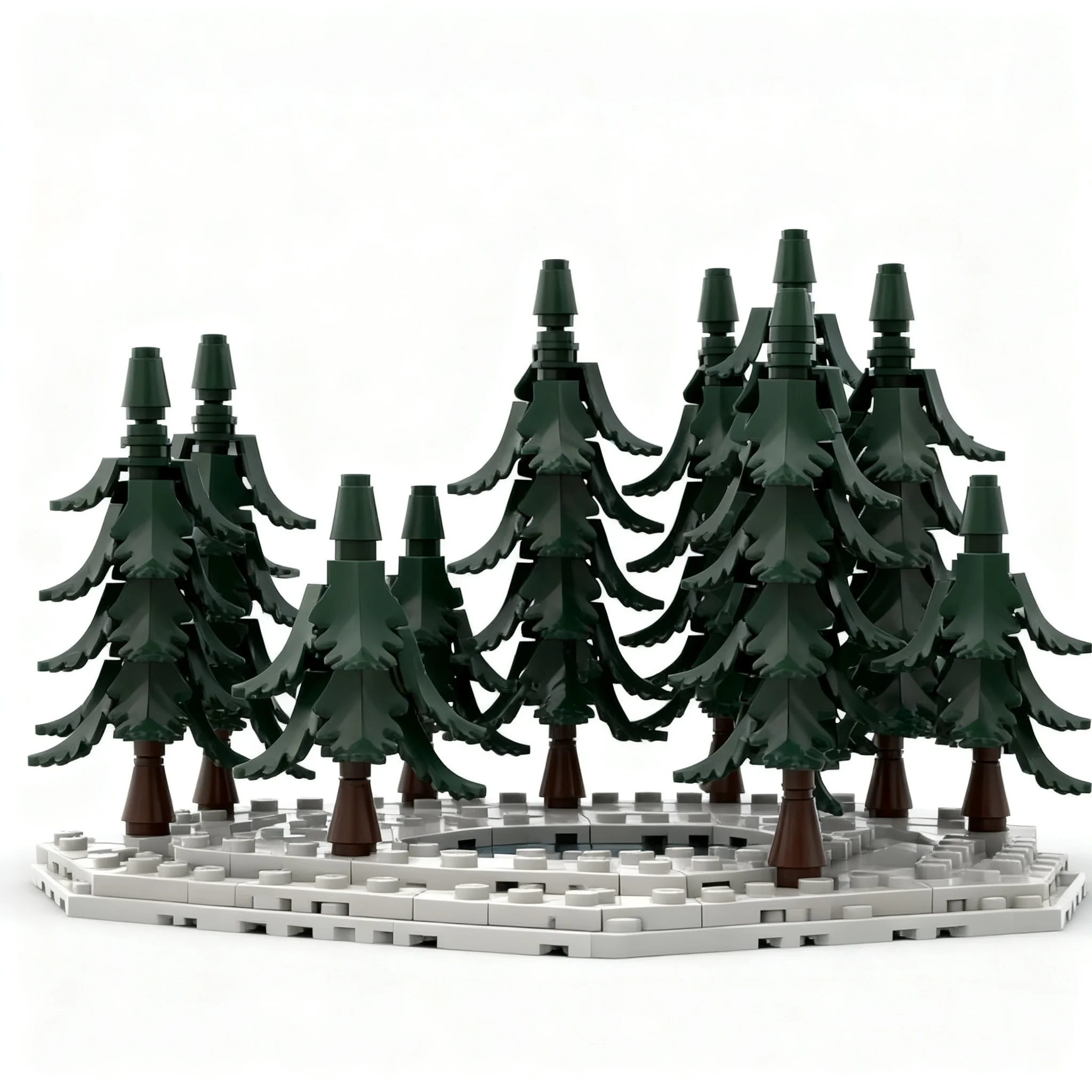 544pcs MOC City Arctic Winter Snow Motorbike Diorama V2 Model Building Blocks Architecture Creative Birthday Brick DIY Education