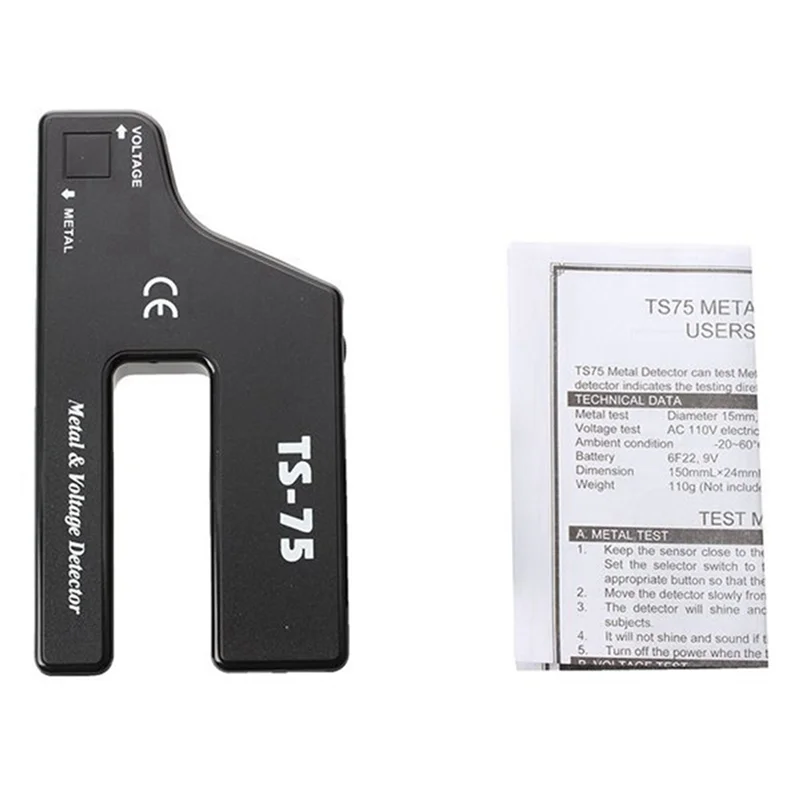 B30C-6X Handheld Metal Voltage Detector, Cable Pipe Wire Detection, Pipeline Wiring Detector TS-75