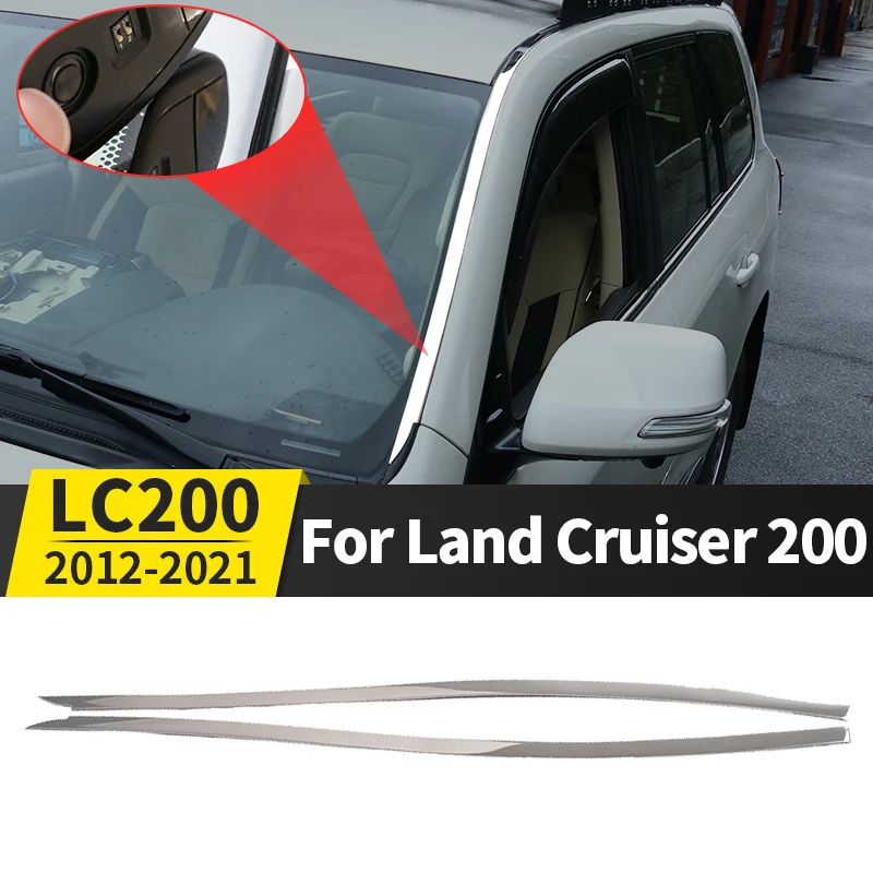 

2012-2021 For Toyota Land Cruiser 200 LC200 Modification Accessories Front Windshield Glass Highlight Strip Window Decoration