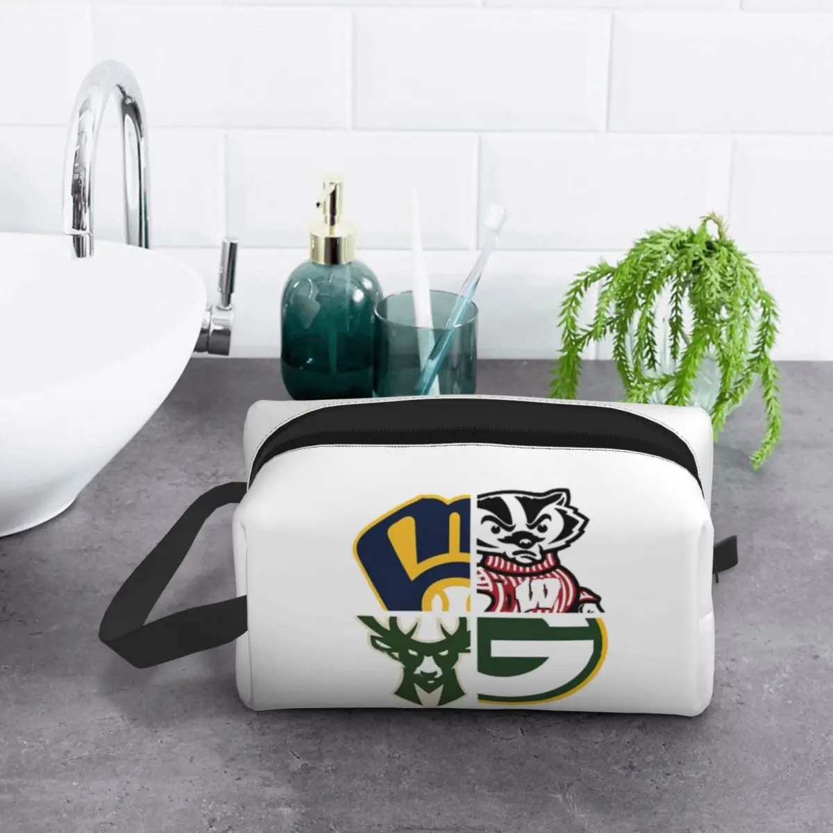 

Спортивная косметичка Wisconsin, органайзер для хранения косметики, дорожная косметичка для женщин, косметичка для путешествий, пенал для косметики