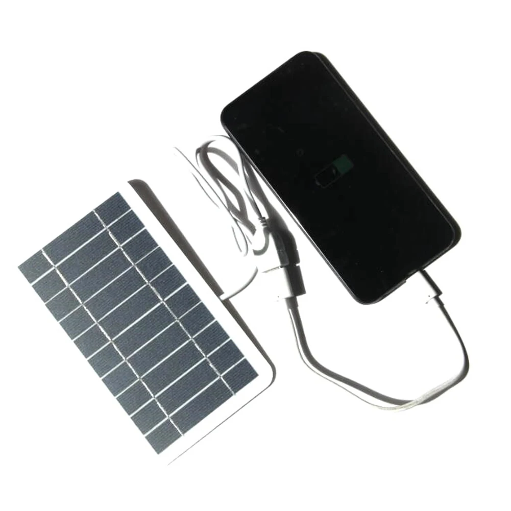 5V 5W Solar Panel With USB Safe Charging Stabilizer Battery Charger Solar Panel Charger Photovoltaic Cells