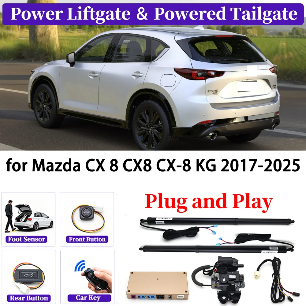 

ZJCGO for Mazda CX 8 CX8 CX-8 KG 2017-2025 OEM Upgrade Car Automatic Power Liftgate Smart Auto Electric Tailgate System