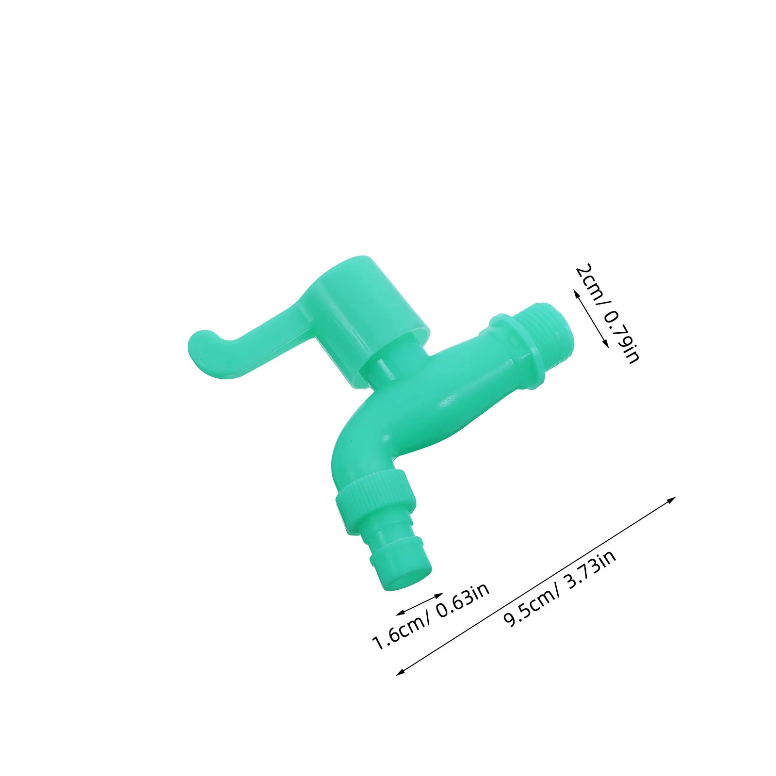 4Pcs Plastic Faucet Durable Thickened Handle Quick Open for Laundry Mop Sink Washing Machine Garden Outdoor Water Tap