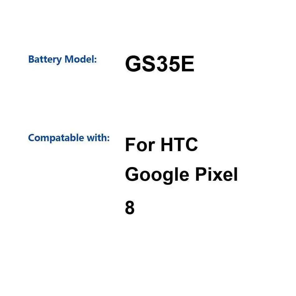 

Аккумулятор мобильного телефона высокой емкости GS35E, прочный 4575 мАч для HTC Google Pixel 8