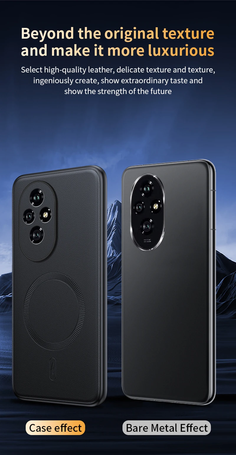 Für Honor 200 Hülle Magnetische Leder-Schutzhülle Für Honor 200 Hochwertige Anti-Fingerabdruck Rutschfeste PC+TPU – Detail 11