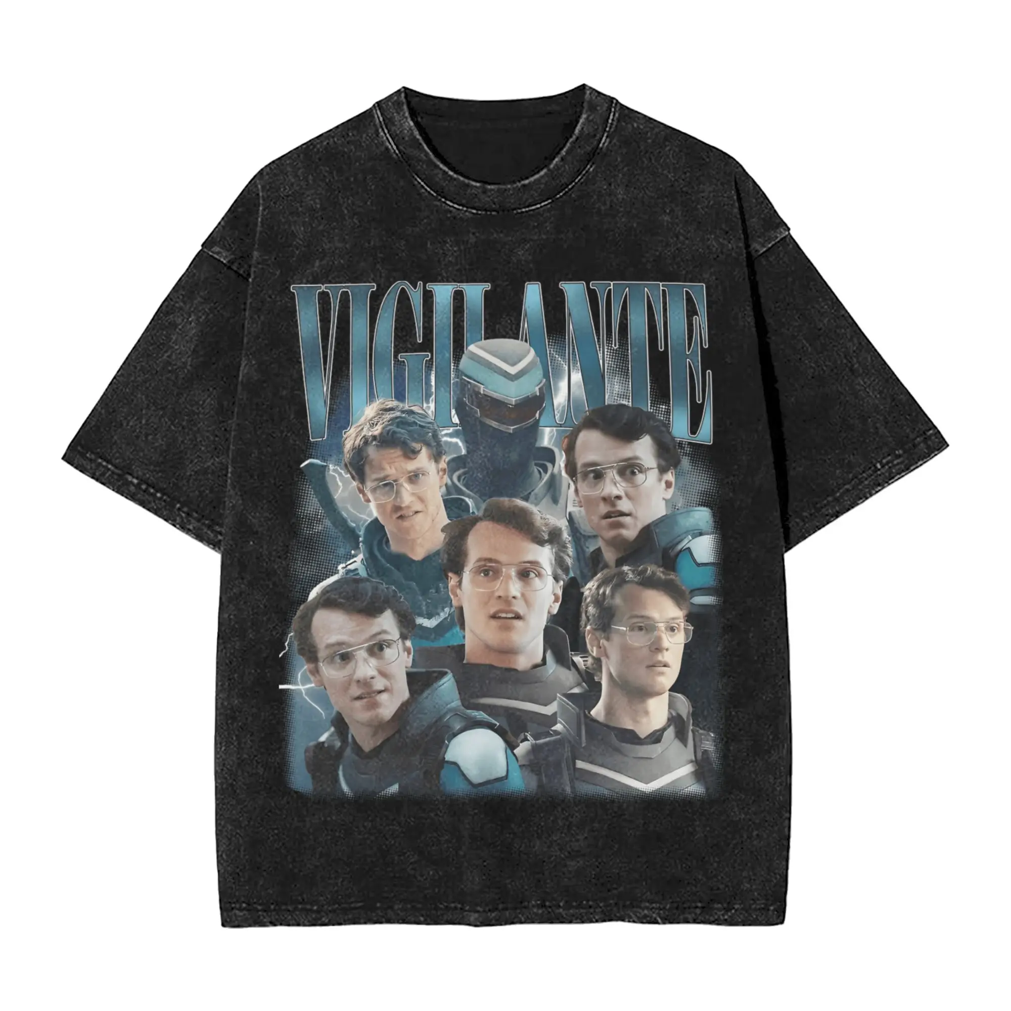تي شيرت Vigilante Peacemakers للرجال أدران تشيس تي شيرت قطني إبداعي برقبة دائرية وأكمام قصيرة تي شيرت ملابس كبيرة الحجم #1