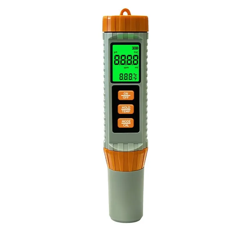 [NEWA76K!】 Water Tester CL PH ORP Temperature Meter Residual Chlorine Detector Backlight Display Water Analyze