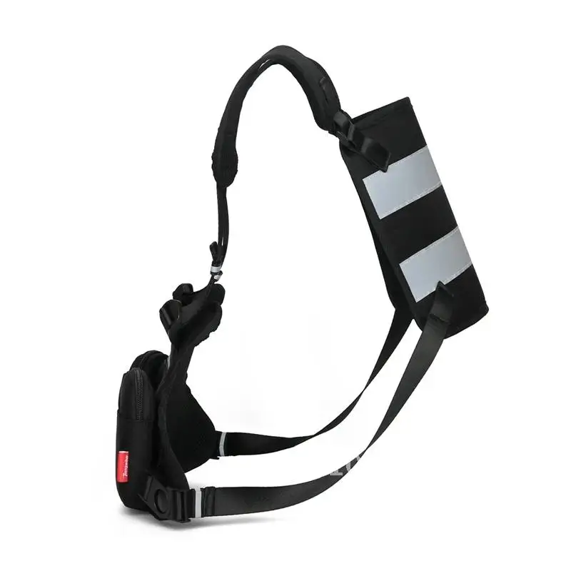 Reflective Sports Bags For Men 2023 Bag Chest Rig Bag Hip-hop Men Waist Chest Nylon Vest Streetwear Male Pocket Functional New