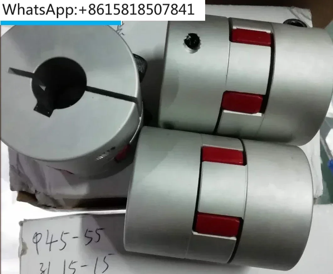 

Plum blossom coupling outer diameter 45 length 55 inner diameter 15 * 15 keyway 5 aluminum motor connection head