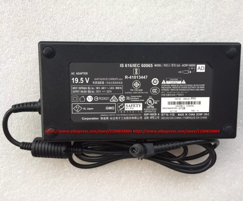 Original For Sony Bravia KD-43XE8396 LCD TV Power Supply AC Adapter 19.5V 8.21A Charger ACDP-160D01 ACDP-160D02 ACDP-160M01