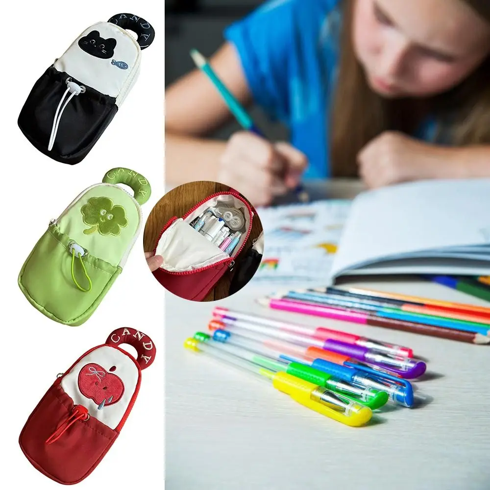 

Multifunctional Handheld Pen Bag Multilayer Large Capacity Stationery Bag Stationery Organizer Gift