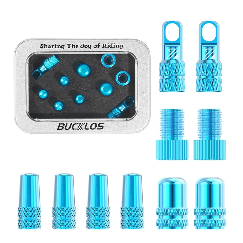 BUCKLOS Fahrrad Tubeless Ventil 40/44/55/60/80/100 MM Fahrrad Ventil Kappe Fahrrad Ventile Adapter F/V Zu A/V Rennrad Presta Ventile