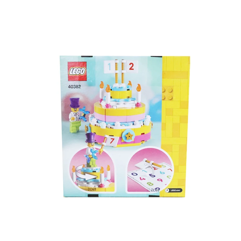 LEGO 40382 Birthday Cake, Boys and Girls, Block Toys, Children's Birthday Gifts, Children's Day Gifts