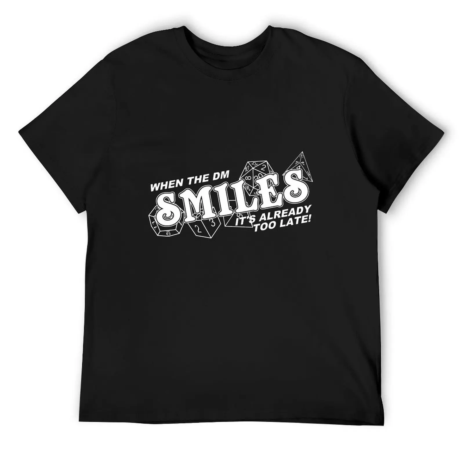 When the DM Smiles White T-Shirt anime tshirt quick drying tees essential t shirt mens clothing