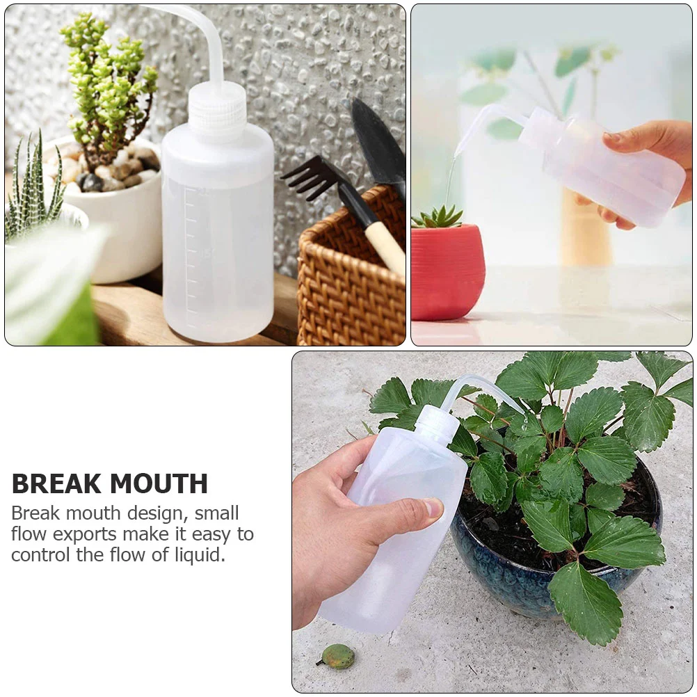 2 Pcs Wash Bottle Indoor Shampoo Water Nozzle Bottles Pp Hairdressing Applicator Graduated