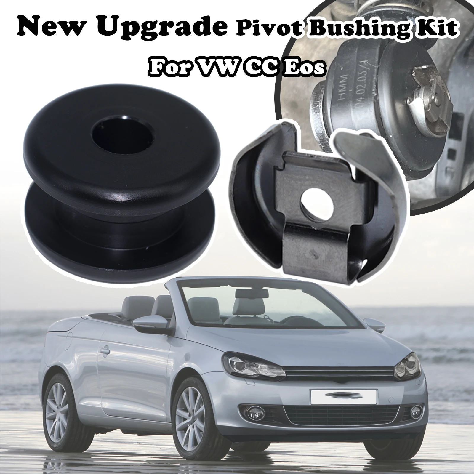 For VW CC Eos Pivot Bushing Kit Manual Gear Selector Shift Cable end Strengthen Lock Washer Retaining Clip 1J0711761B 2011-2016