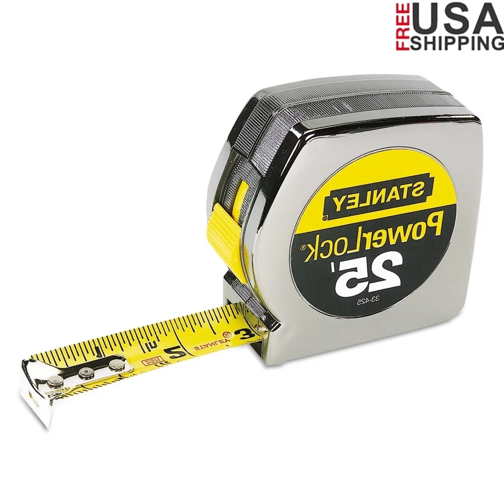 

Powerlock II Tape Measure 25ft Steel Blade Locking Rule Mylar Coated Durable Easy to Read Belt Clip Accurate Measurements