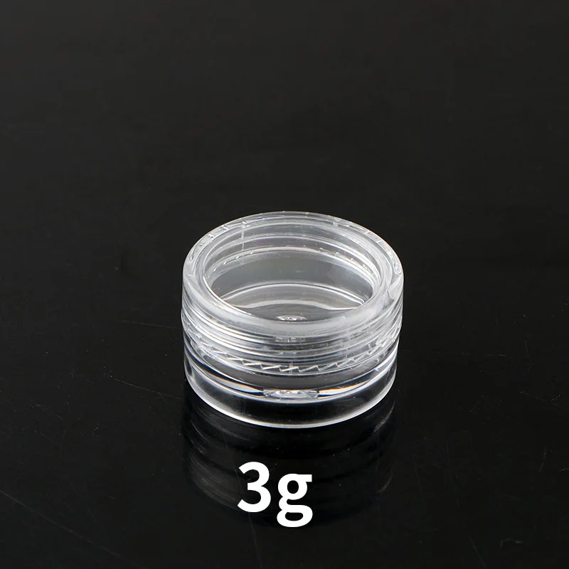 Frasco de crema transparente para cosméticos, bote pequeño de 3/5/10/15/20g, lata para bálsamo