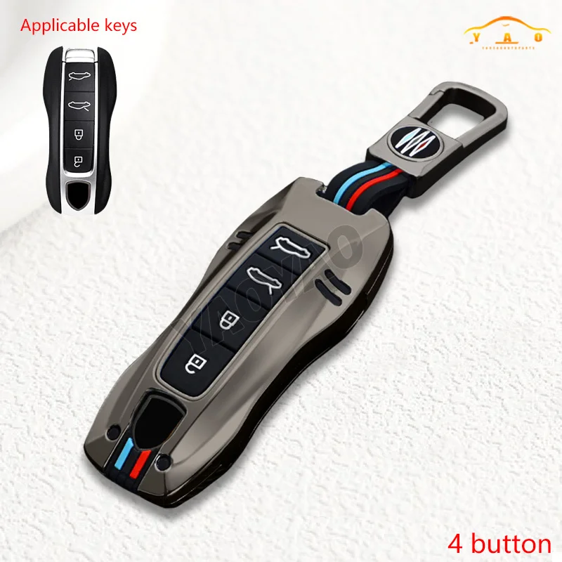 

Zinc Metal Car Key Cover Case Fob For Porsche Cayenne Panamera Macan 718 Boxster 958 911 Lepin 996 971 9YA 986