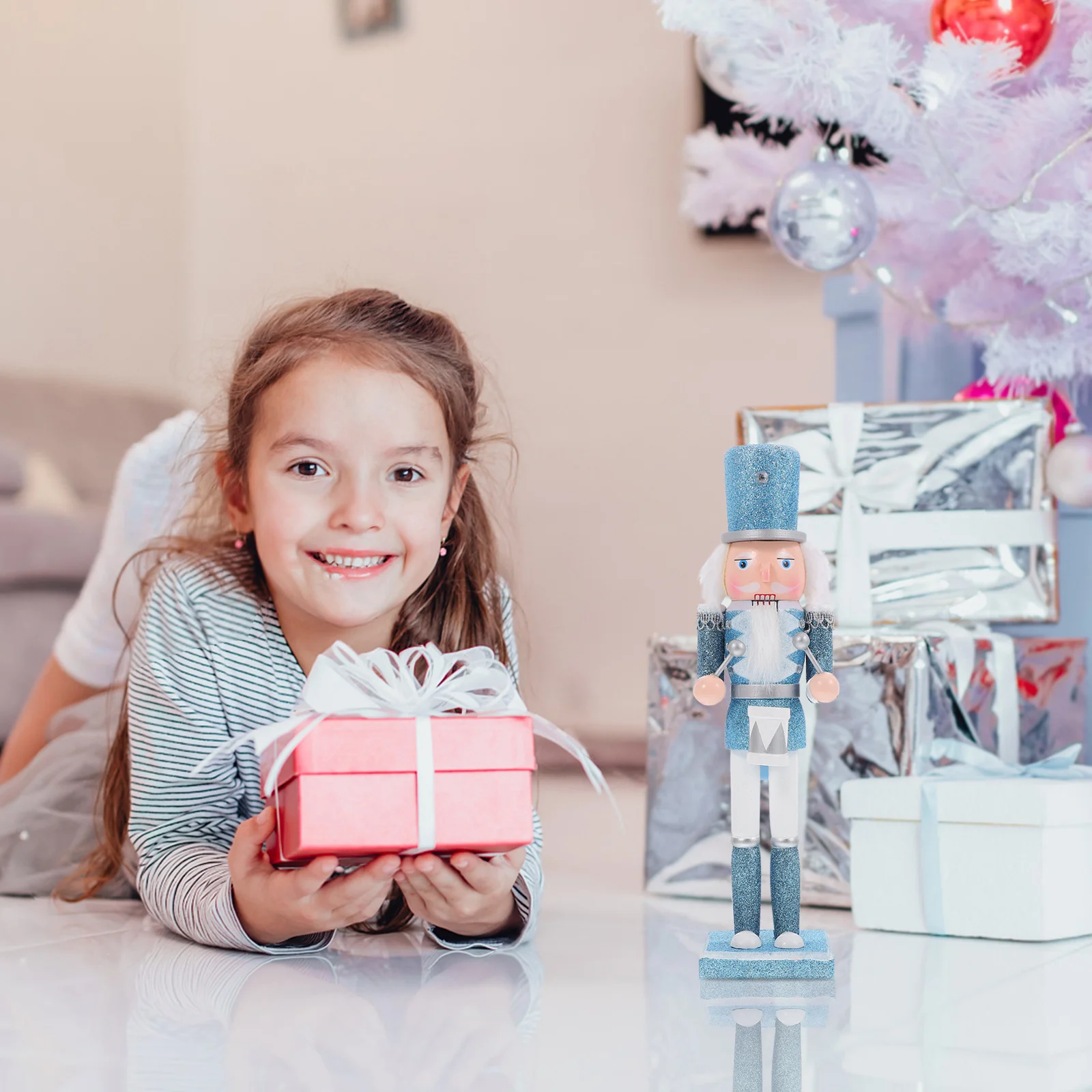 

Classic Festive Traditional Christmas Nutcracker Desktop Home Decor Figure Decorative