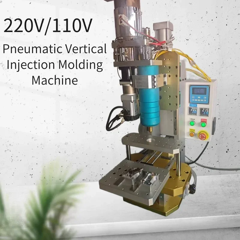 220V/110V 100g Pneumatic Vertical Injection Molding Machine Automatic Plastic Injection Molding Machine USB Head Molding Machine