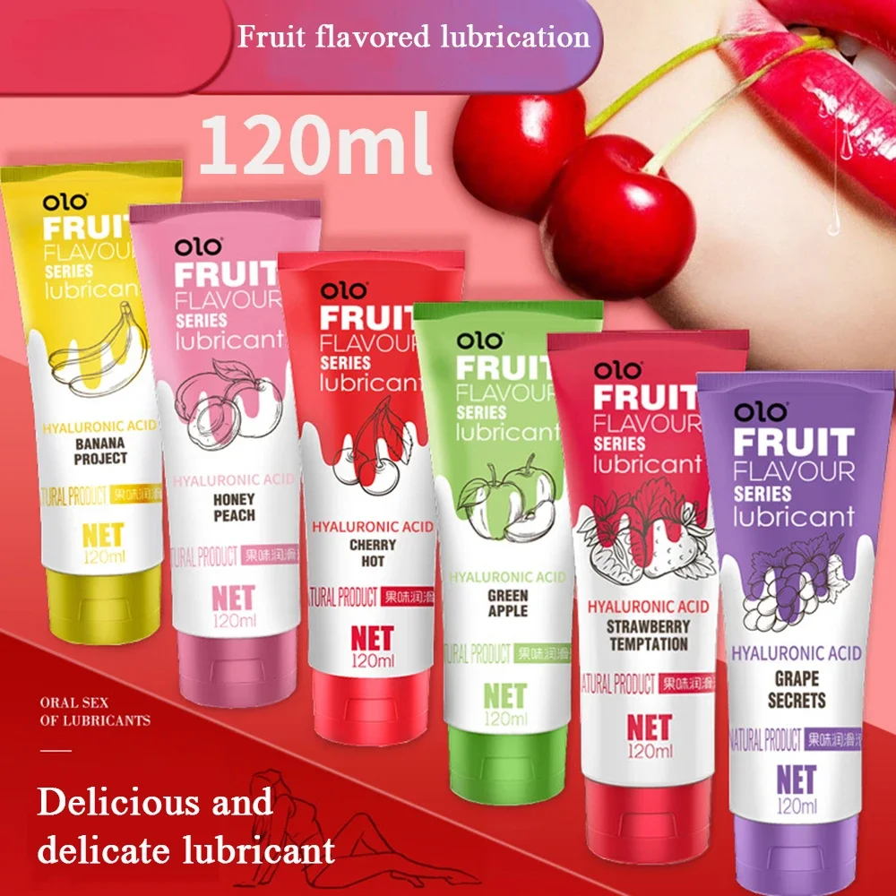 Lickable fruttato sapore lubrificante sesso orale acido ialuronico lubrificante sesso lubrificante sesso anale a base d'acqua per adulti sesso accessori